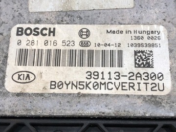 JEDNOTKA MOTORU KIA VENGA 39113-2A300 1.6 116KM ŘÍZENÍ MODUL
