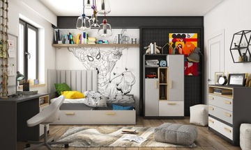 POK односпальная молодежная кровать с матрасом