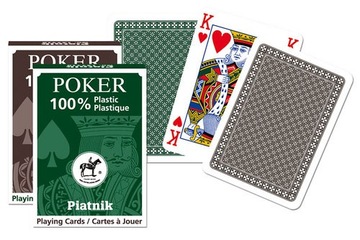 KARTY POJEDYNCZE TALIE PLASTIK POKER
