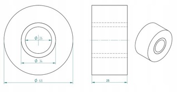 Лента для датирования горячего тиснения 25 ммх122 Мб 10 шт.