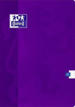 ZESZYT OXFORD A5 KRATKA 60 KARTEK 90G FIOLETOWY