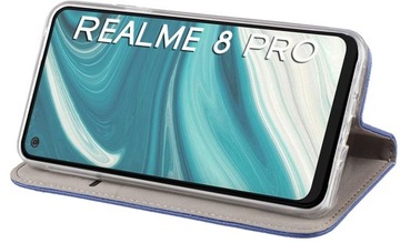 ЧЕХОЛ ДЛЯ REALME 8/8 PRO SMART МАГНИТНЫЙ ЧЕХОЛ + СТЕКЛО