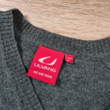 ULVANG Sweter Wełniany Męski Logo r. M