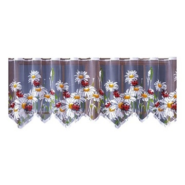 Короткая кухонная штора, разноцветная LODYBUGS FLOWERS 70см 623568