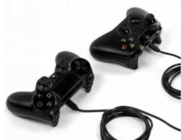 Кабель Micro USB Плетеный MicroUSB, черный, 1 м * Идеально подходит для контроллера PS4