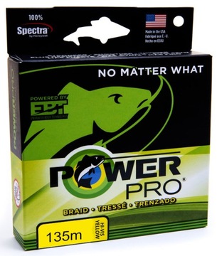 Plecionka Power Pro NEW żólta 135m 0,23mm 15kg WRO