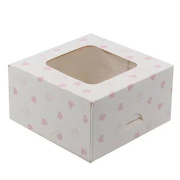 Pudełko na ciasta - BENTO cake - 13x13x7cm, 20 szt (do dalszej odsprzedaży)