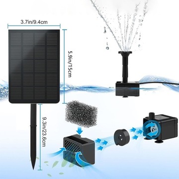 СОЛНЕЧНЫЙ НАСОС ДЛЯ ПРУДА СОЛНЕЧНЫЙ ФОНТАН