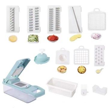 12 In 1 Multifunctional Vegetable Cutter Slicer Shredders With Basket Fruit