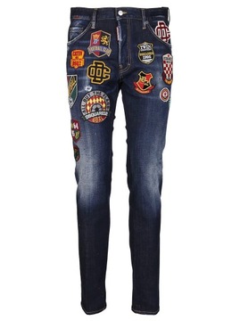 DSQUARED2 męskie jeansy spodnie Patch Wash Cool Guy Jeans -50% IT54