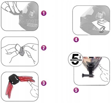 Держатель TUYU Крепление для рта шлема GOPRO 12 DJI ACTION (GP.139)