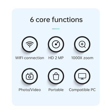 Портативный беспроводной Wi-Fi микроскоп 1200X