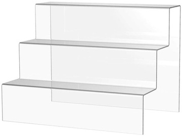 STOJAK PODSTAWKA 300/300 3 SCHODKI PLEXI - 5 SZTUK