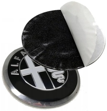wypukłe aluminiowe naklejka emblemat Alfa Romeo 60