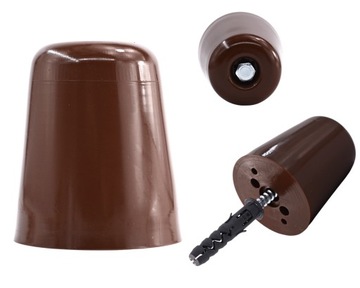 ODBOJNIK OGRANICZNIK DRZWI ODBÓJ STOPER BRĄZ 80MM