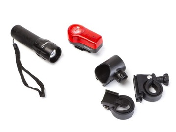 КОМПЛЕКТ ВЕЛОСИПЕДНЫХ ФОНАРОВ ПЕРЕДНИЕ ЗАДНИЕ НА АККУМУЛЯТОРАХ ROMET