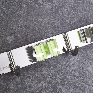 РУЧКА-ВЕШАЛКА 5 РУЧОК-СТОЙКА 6 КРЮЧКОВ ДЛЯ ИНСТРУМЕНТОВ МЕТЛА ШВАБРА ГРАБЛИ