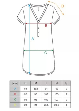 Koszula do karmienia koszula ciążowa DOCTOR NAP 4542 black M
