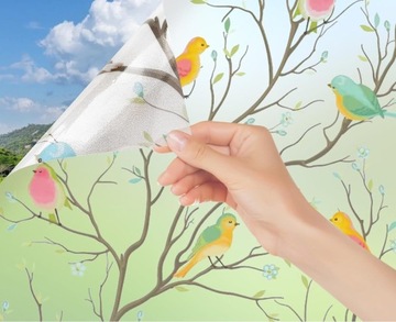 СТЕКЛОФОЛЬГА ОКОННАЯ, ЗАЩИЩАЮЩАЯ ПРИВАТНОСТЬ ДЕКОРАТИВНЫЙ ВИТРАЖ 45*200см