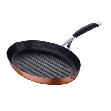 Patelnia grilowa na RYBĘ 32 x 22cm świetna jakość indukcja