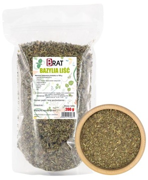 Bazylia SUSZONA liść 200g I gatunek NATURALNA