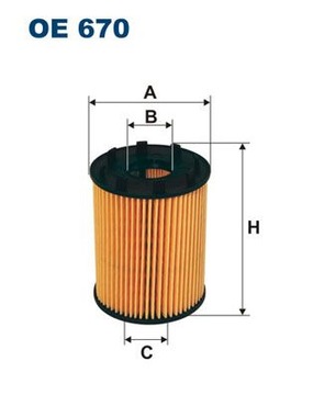 FILTRON OE 670 FILTR OLEJE
