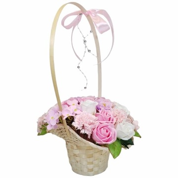 Букет Корзина с мыльными розами мыльные цветы УНИКАЛЬНЫЙ подарок женщине