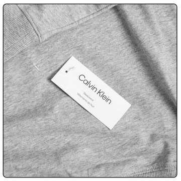 CALVIN KLEIN CIENKA BLUZA MĘSKA HOODIE GRAY r. XL