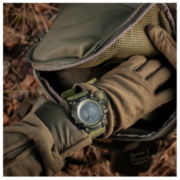 ZEGAREK TAKTYCZNY WOJSKOWY M-Tac ADVENTURE WIELOFUNKCYJNY BLACK/OLIVE