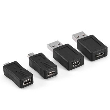 В упаковке 12 шт. USB2.0 микро/мини-папа-мама C-адаптеры-преобразователи