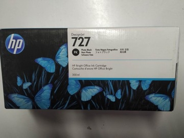 Tusz HP 727 HP727 PHOTO BLACK F9J79A 300ml rok 2023 Okazja