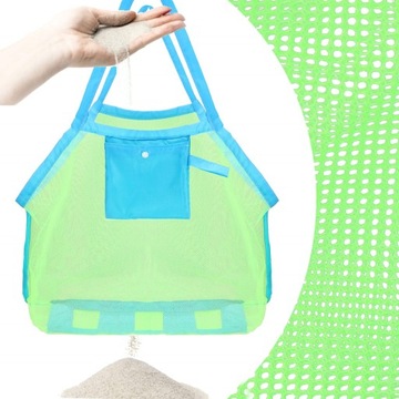 ПЛЯЖНАЯ СЕТКА ИГРУШКИ ПОКУПКА ПЛЯЖНАЯ СУМКА БОЛЬШАЯ ЛЕГКАЯ СУМКА XXL