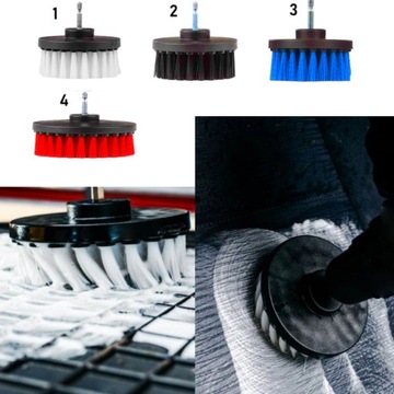 БОЛЬШОЙ НАБОР ДЛЯ ЧИСТКИ ОБИВКИ АВТОМОБИЛЯ ЩЕТКИ ДЛЯ ДРЕЛИ