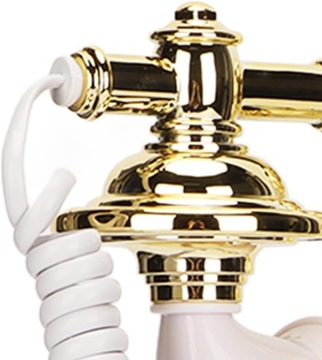 Проводной стационарный телефон в стиле ретро, ​​старинный