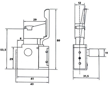 ВЫКЛЮЧАТЕЛЬ FA2-6/1BEK PEGASUS BLAUKRAFT FALON TECH