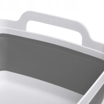 СКЛАДНАЯ СИЛИКОНОВАЯ ЧАША СО СЛИВОМ, ТУРИСТИЧЕСКИЙ КЕМПИНГ С ПРОБКОЙ, КОРЗИНА