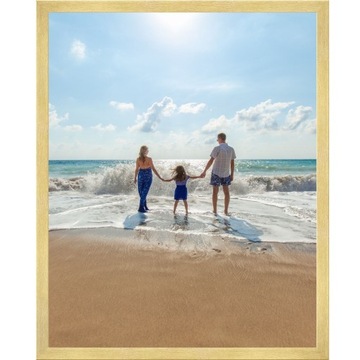 RAMKA NA ZDJĘCIA RAMKI FOTO 40x50 cm ZŁOTA DUŻA