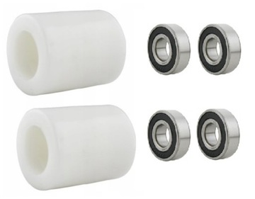 ZESTAW ROLEK Z ŁOŻYSKAMI 2RS SINGIEL WÓZEK ZAKREM AC25