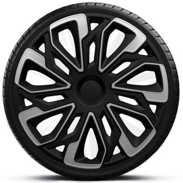 1szt 14 CALI KOŁPAK ESTORIL SILVER BLACK