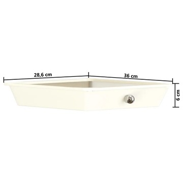 Wózek z 10 szufladami, biały, plastikowy