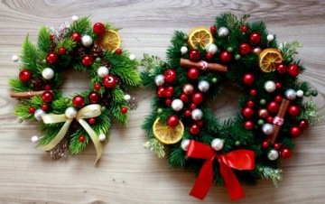 ВЕНОК декоративный венок, веточки, головной убор, 45 см