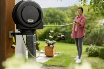 Автоматический барабан для садового шланга Karcher HBX 4.20, катушка 20 м, аксессуары