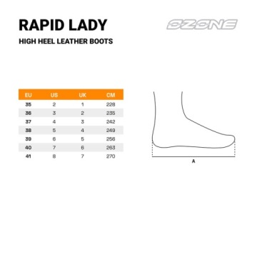 OZONE RAPID HIGH HEEL LADY MATT BLACK МАТОВЫЕ ЧЕРНЫЕ МОТОТУФЛИ 36