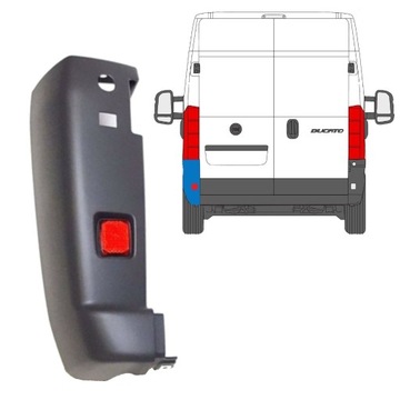 Zderzak tylny narożnik Ducato Boxer Jumper 2006-