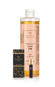 Zestaw Glantier Perfumy Roll On 8ml 548 + Olejek pod Prysznic 400ml 548