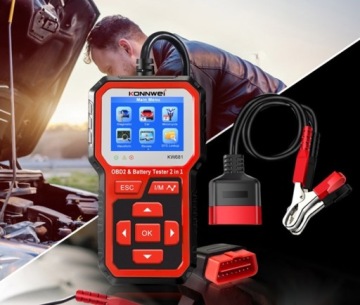 ДИАГНОСТИЧЕСКИЙ ТЕСТЕР OBD2 ДЛЯ АККУМУЛЯТОРОВ 6 В 12 В