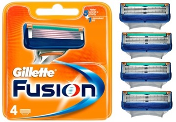 GILLETTE FUSION - 4 SZTUKI - ORYGINAŁ.