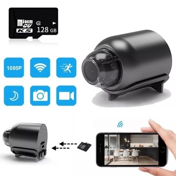 Kamera wewnętrzna IP WIFI 1080p HD z funkcją wykrywania ruchu w nocy mini