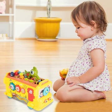 ОБРАЗОВАТЕЛЬНЫЙ СОРТИРОВЩИК АВТОБУСОВ МОНТЕССОРИ CULMULARS Ловит червячные блоки