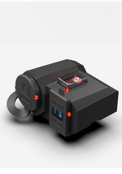 USB ЗАРЯДНОЕ УСТРОЙСТВО С ВОЛЬТМЕТРОМ ДЛЯ МОТОЦИКЛА